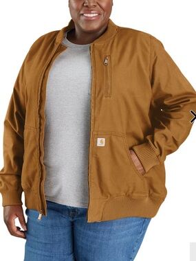 Carhartt Brown Duck Bomber Jacket